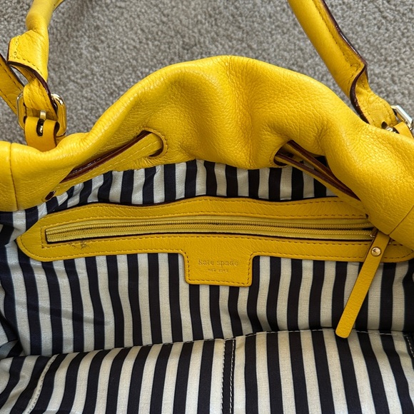 Kate Spade Yellow Shoulder Bag with Multicolor Tassel - Picture 2 of 6